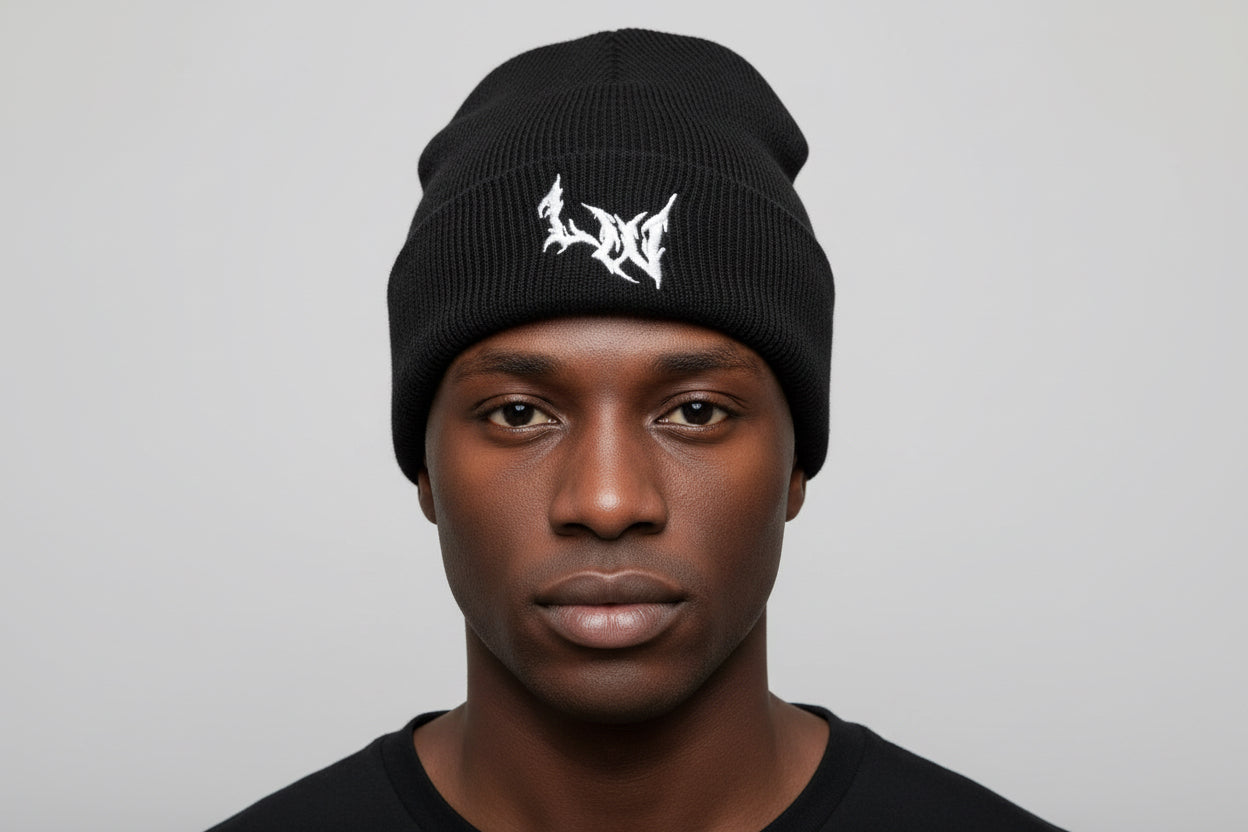 Lovers World Logo Beanie (Black/White)